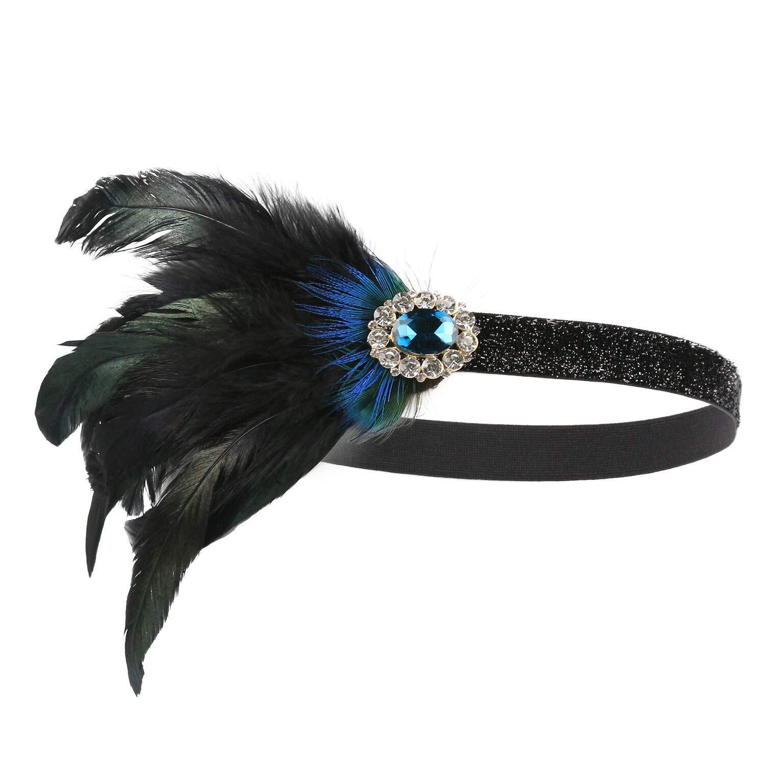 2624 1920s Flapper Headband The Great Gatsby Headpieces